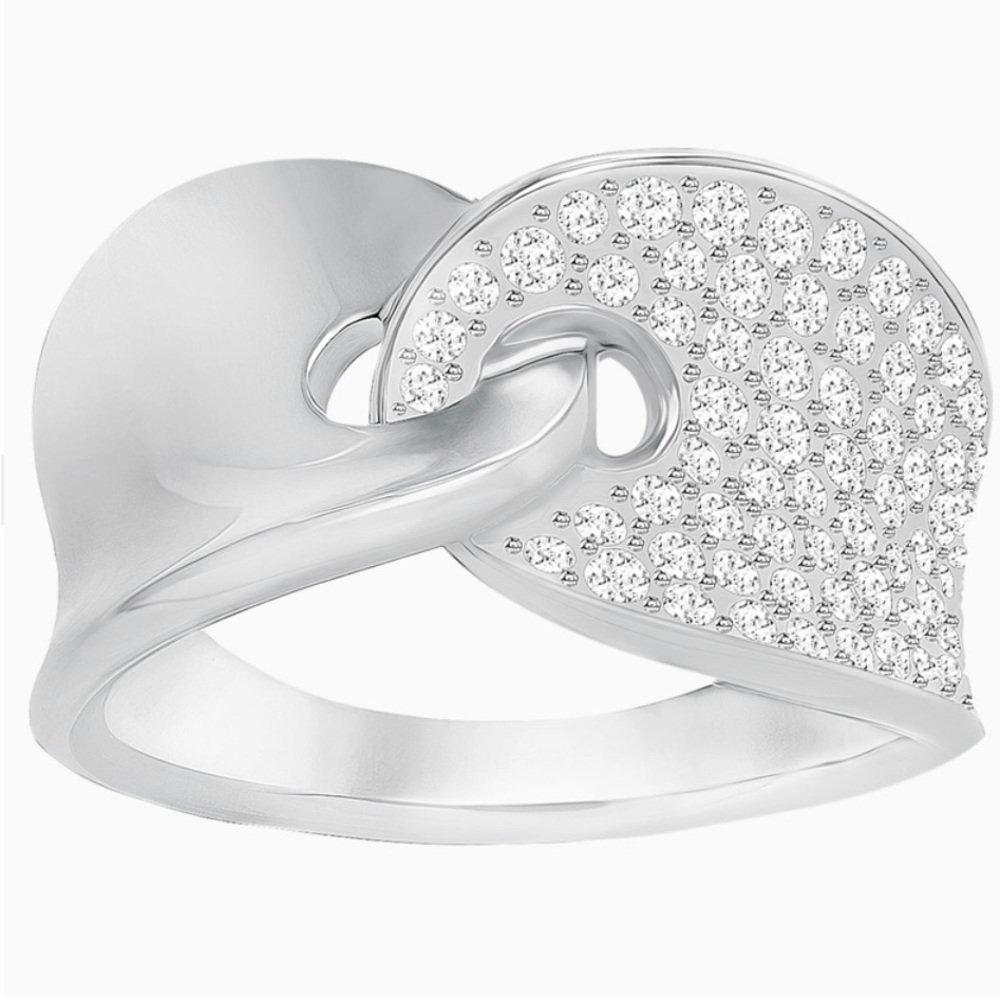 Swarovski Guardian Ring, White, Rhodium Plating
# 5279057 Brand New